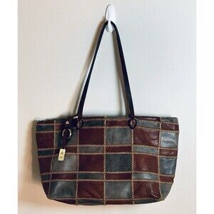 Gianni Segatta Made In Italy Handmade Patchwork Leather Purse Bag Tote GORGEOUS